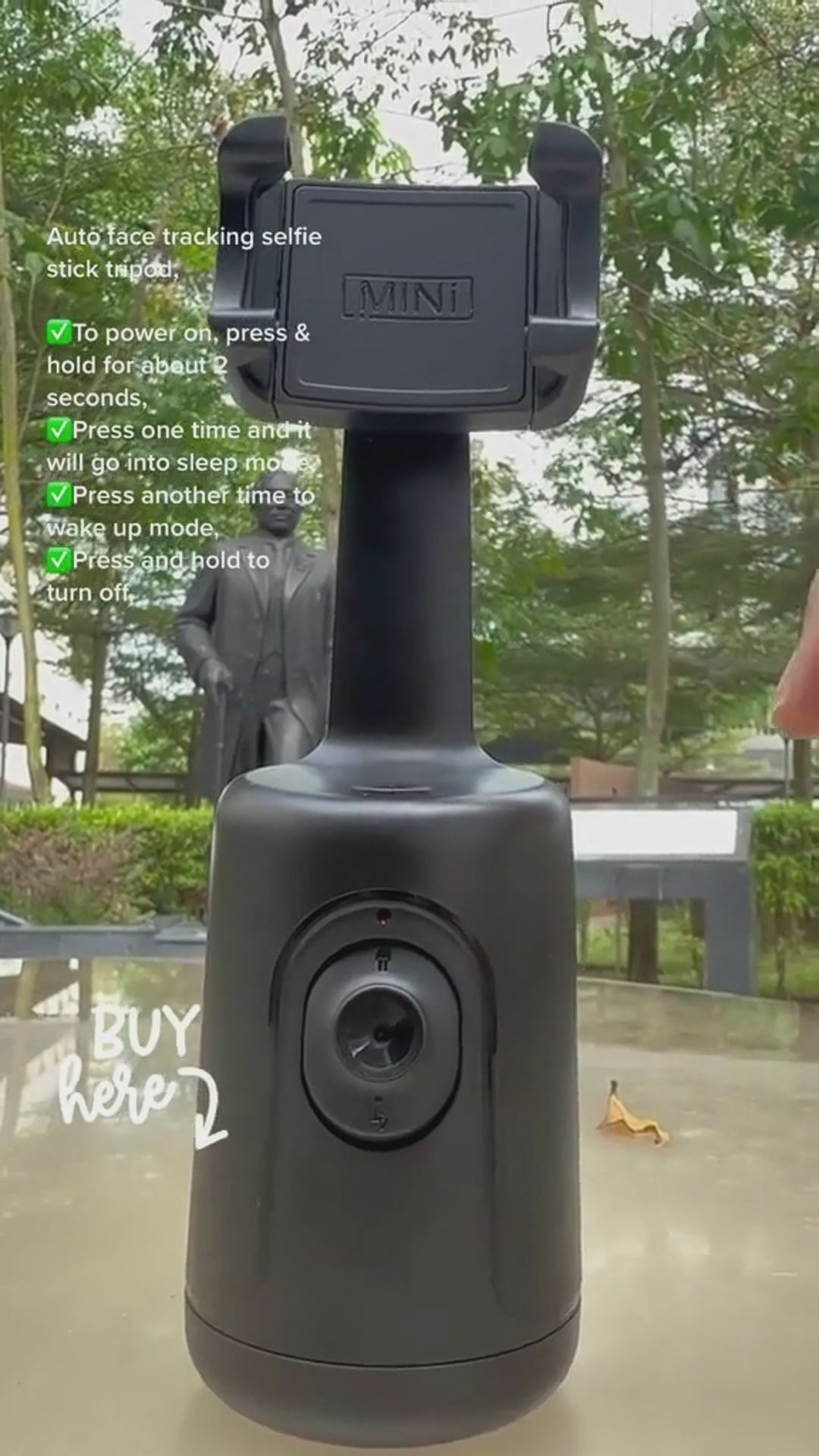 360 Auto Rastreamento Facial Gimbal AI Inteligente